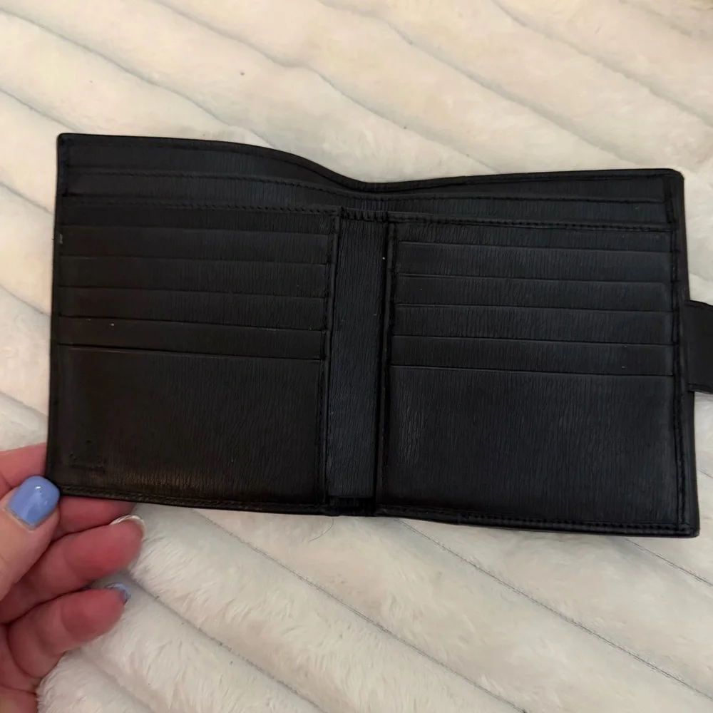 Gucci Textured Leather G-clasp compact wallet - Tom Ford era!